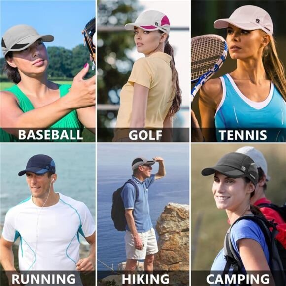 Unisex Women Mens Brown Quick Dry Run Sports Hat Cooling Breathable Mesh‎ Cap - Picture 6 of 6